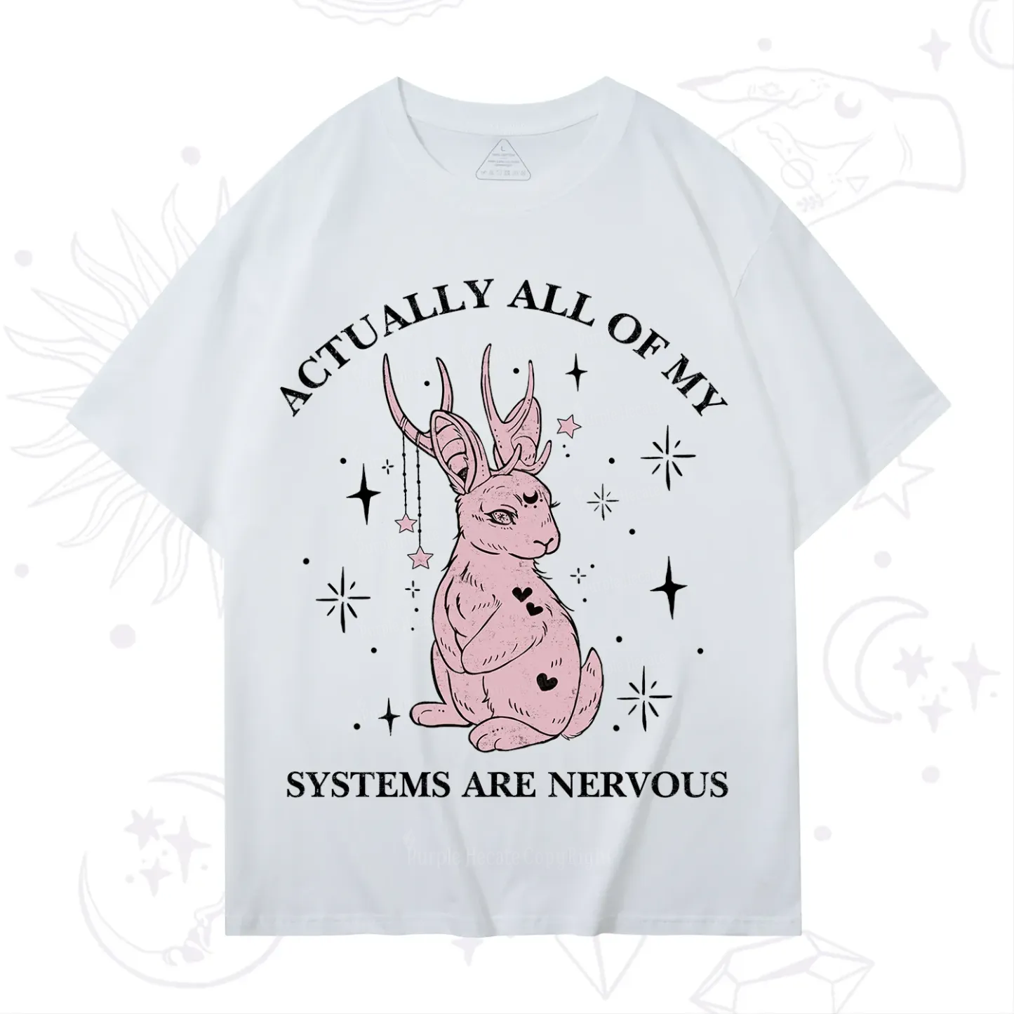 Purplehecate Actually All Of My Systems Are Nervous T-Shirt