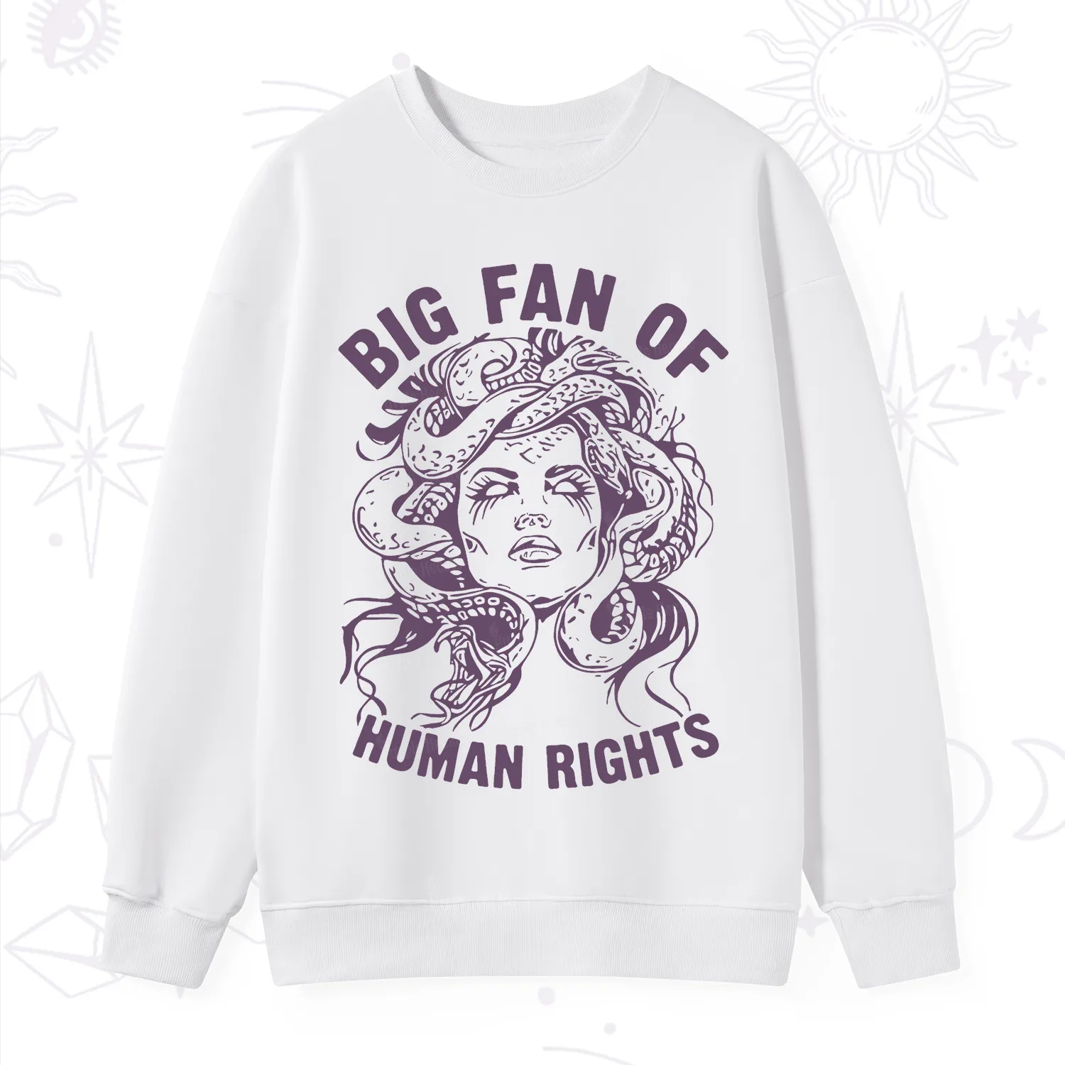Purplehecate Big Fan of Human Rights Sweatshirt