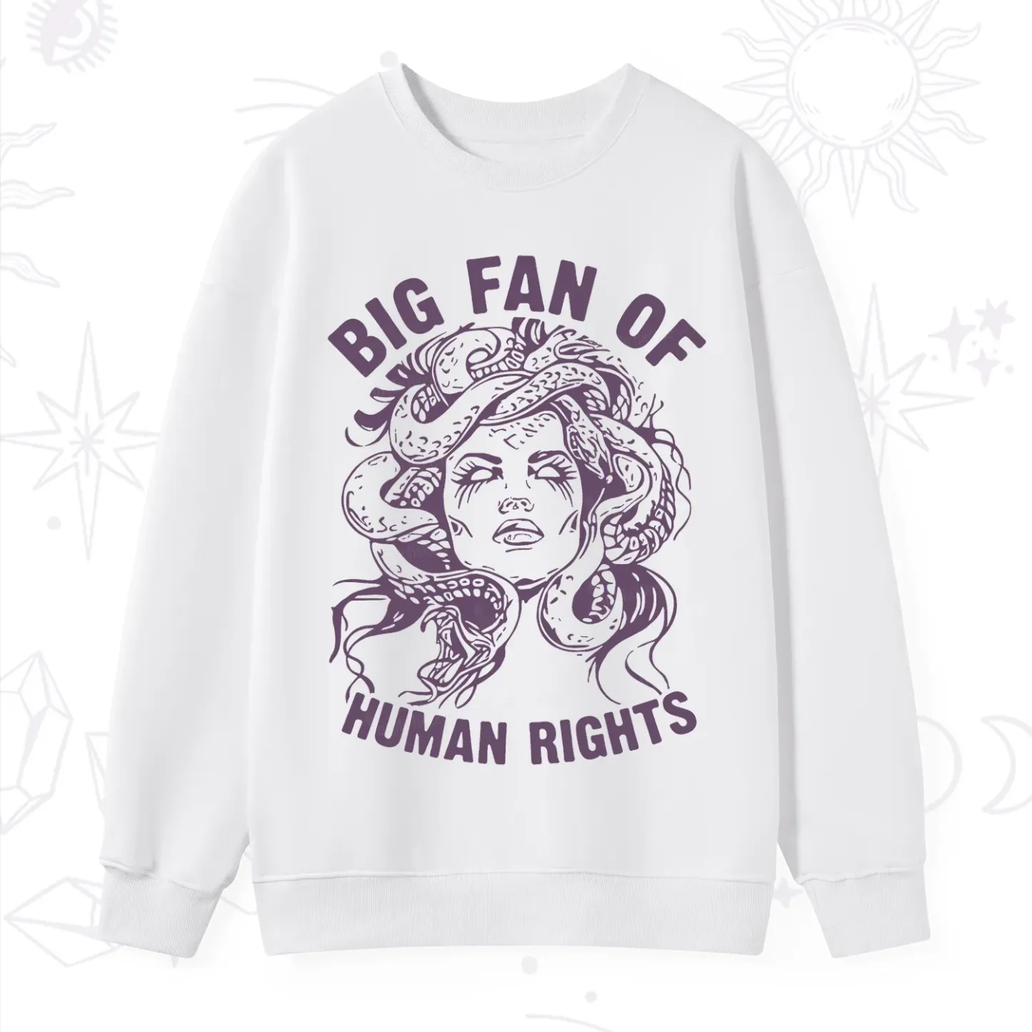 Purplehecate Big Fan of Human Rights Sweatshirt