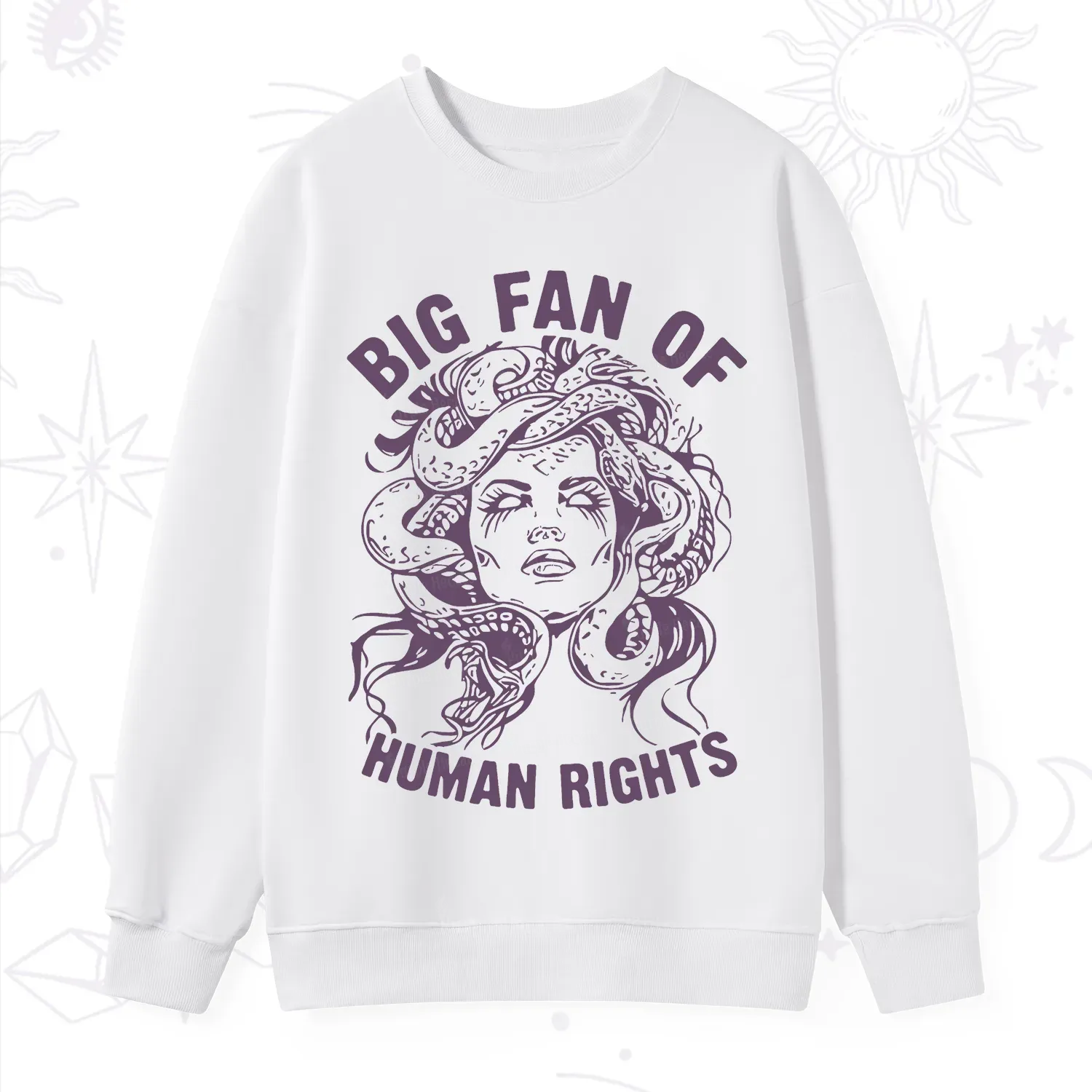 Purplehecate Big Fan of Human Rights Sweatshirt