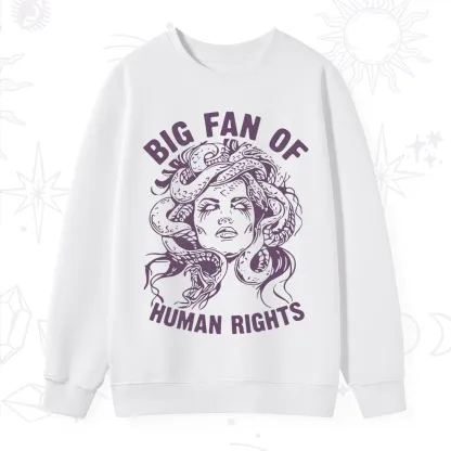 Purplehecate Big Fan of Human Rights Sweatshirt
