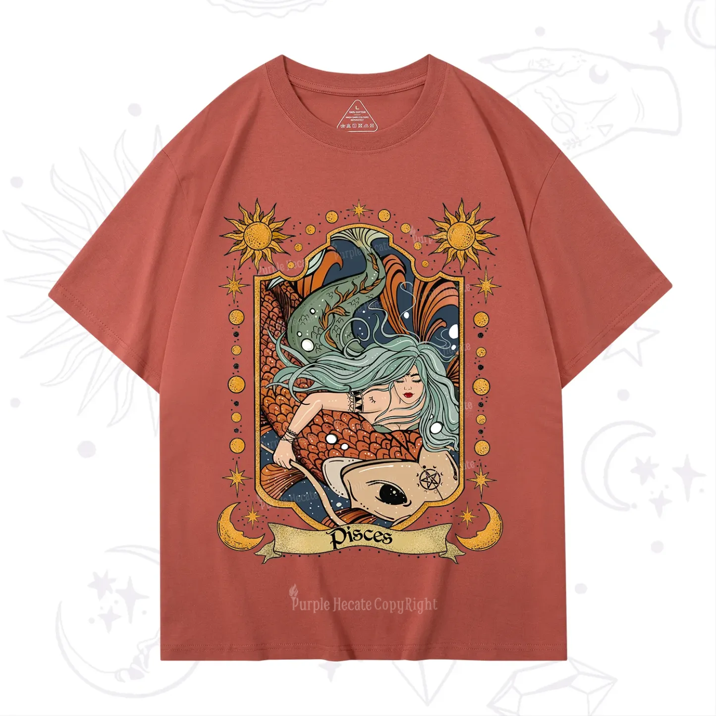 Purplehecate Mystic Pisces Zodiac T-Shirt