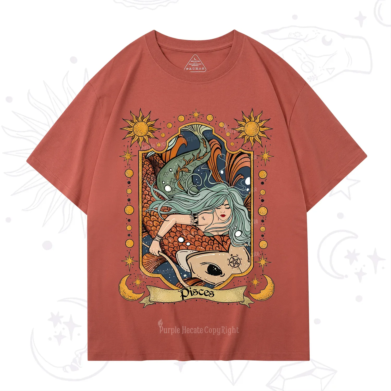 Purplehecate Mystic Pisces Zodiac T-Shirt