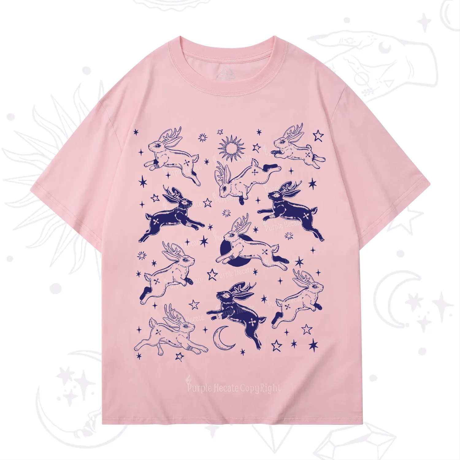 Purplehecate Bunnies in Space T-Shirt