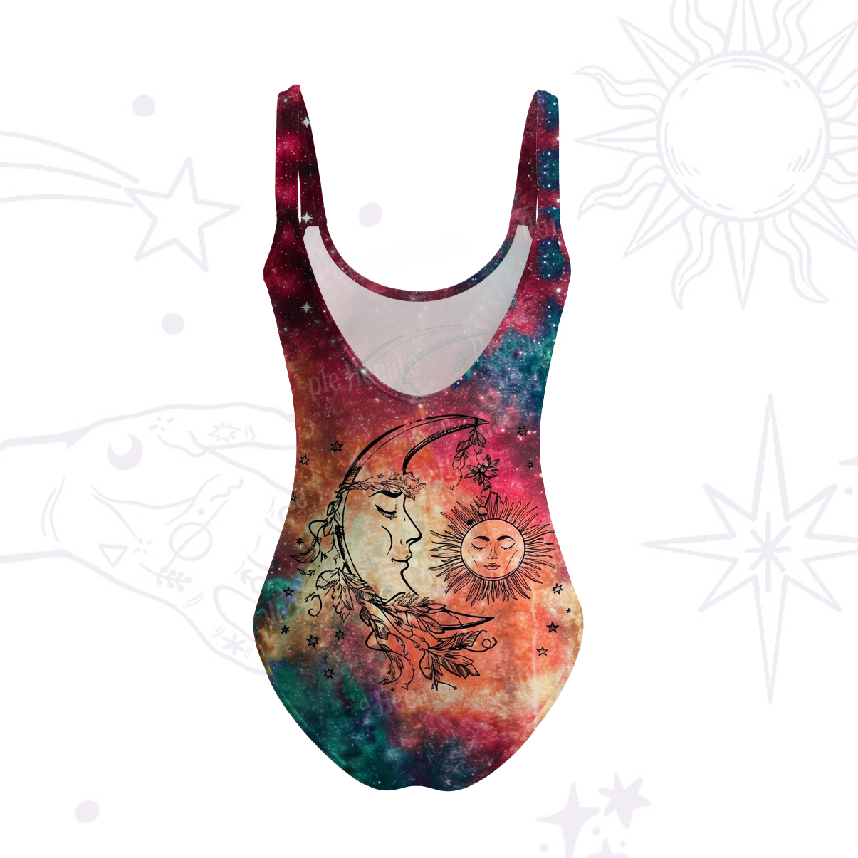 Purplehecate Sun Moon  Dreams Tank One Piece Swimsuit