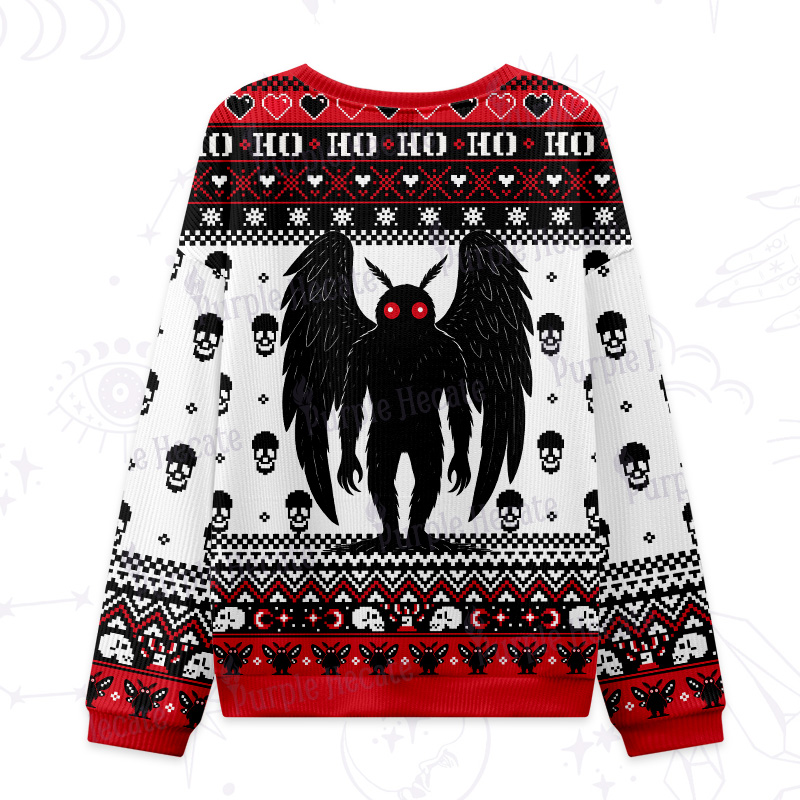 Purplehecate The Mothmen Ugly Christmas Sweatshirts