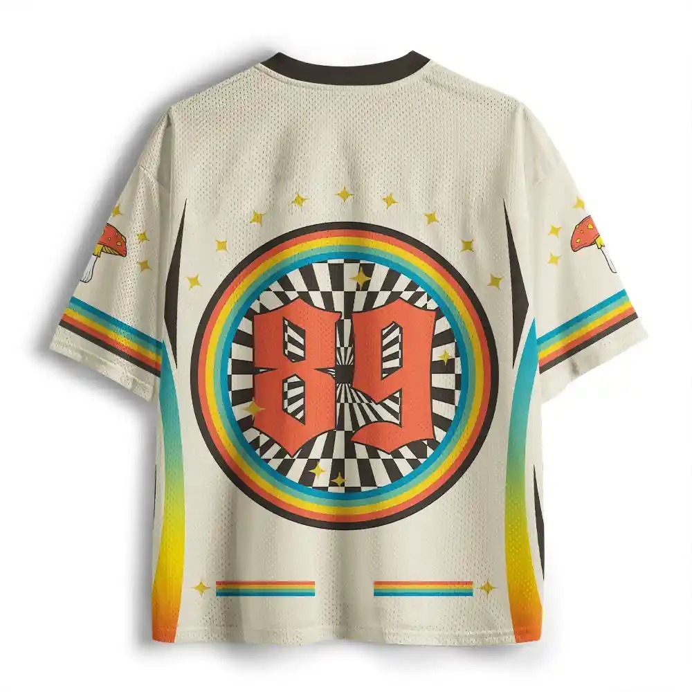 Purplehecate Stay Trippy Little Hippie Mesh Jersey