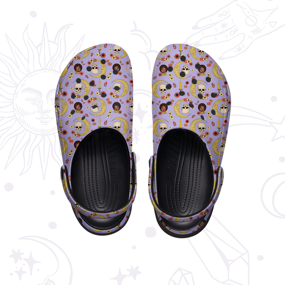 Purplehecate Sorcerer's Skull Rubber Clogs