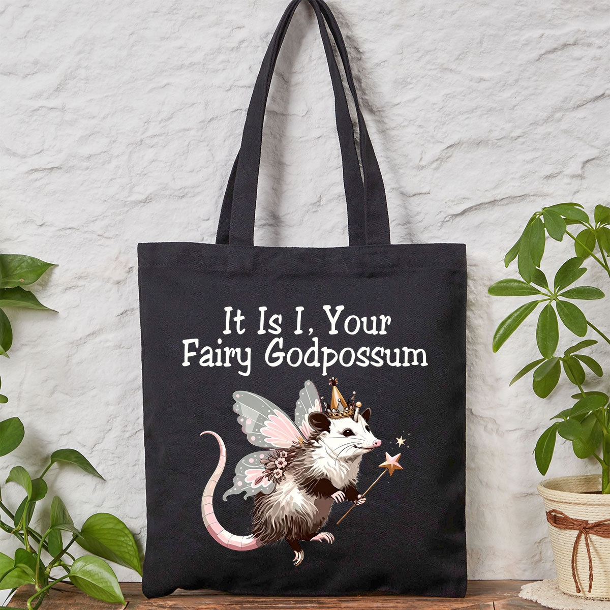 Purplehecate It Is I Your Fairy Godpossum Tote Bag