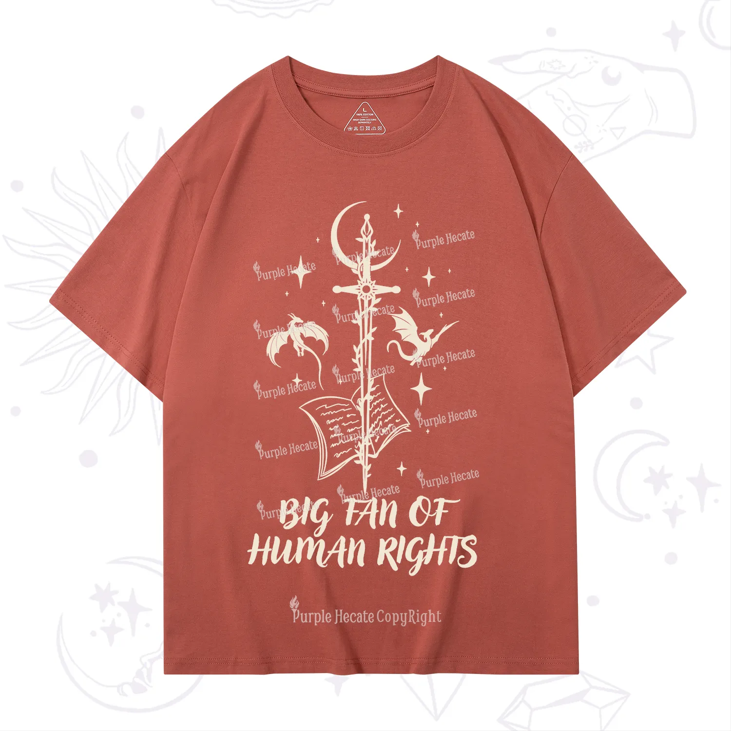 Purplehecate Big Fan Of Human Rights T-Shirt