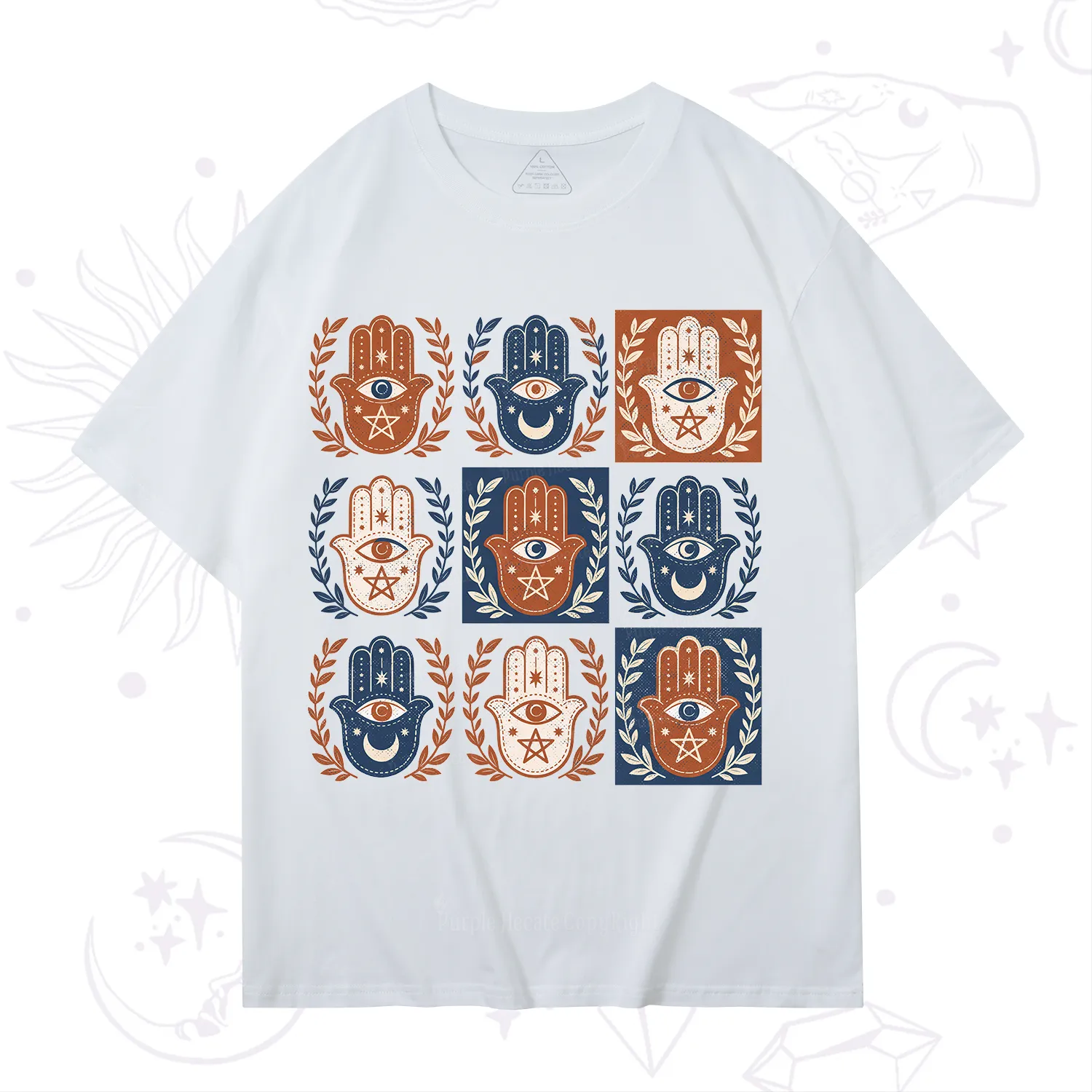 Purplehecate Hamsa Hand T-Shirt