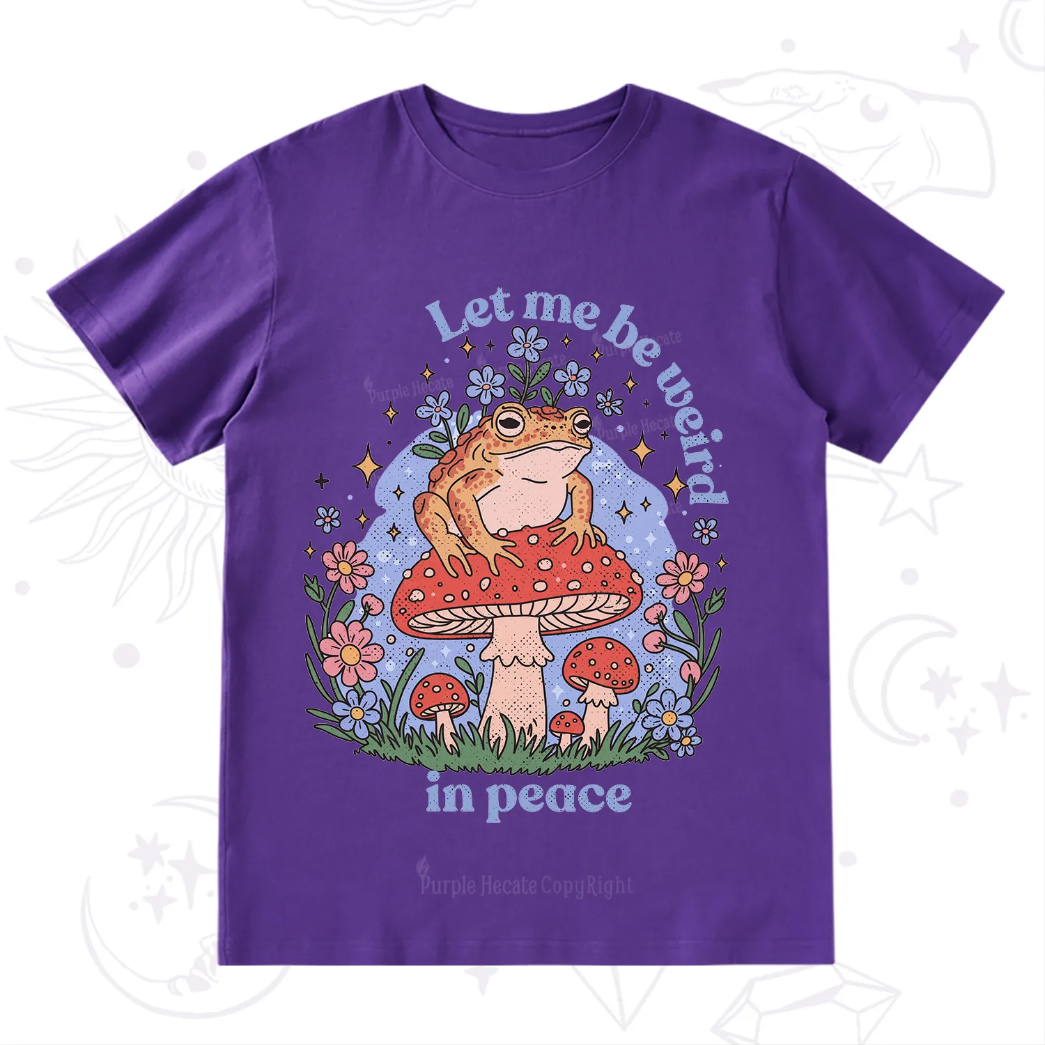 Purplehecate Let Me Be Weird In Peace Frog T-Shirt
