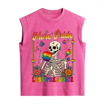 Purplehecate More Pride Less Prejudice Skeleton Vintage Washed Tank