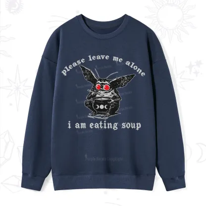 Purplehecate Mothman Eating Soup Sweatshirt