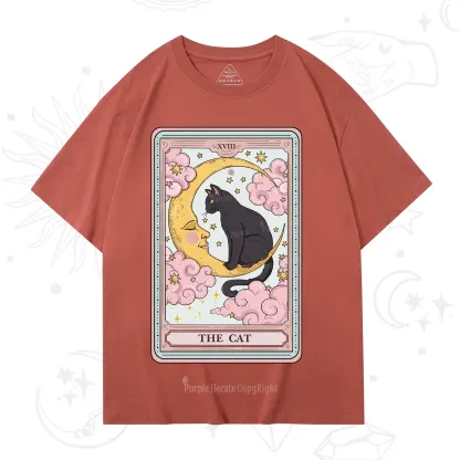 Purplehecate The Cat Tarot Card T-Shirt