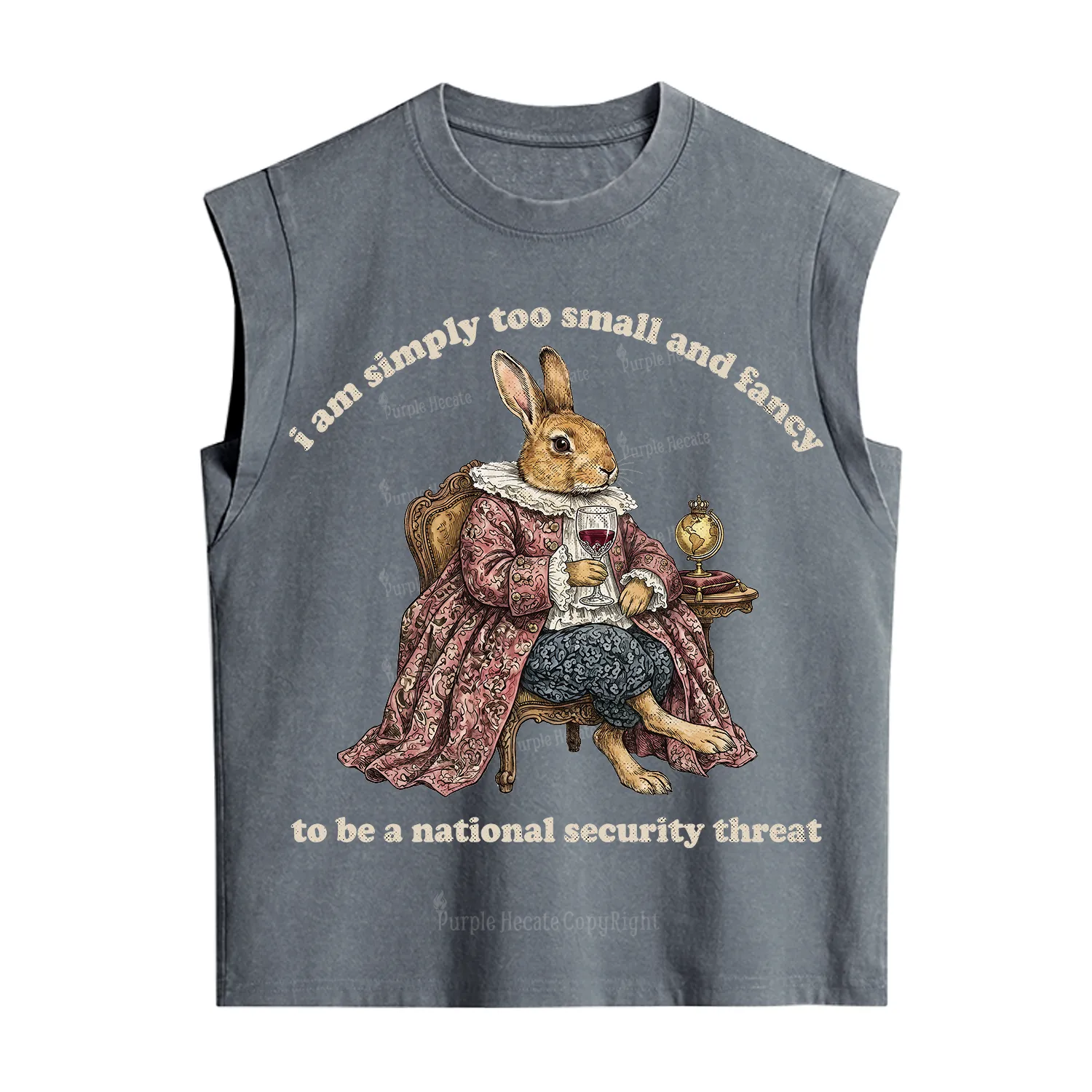 Purplehecate Too Small and Fancy Vintage Washed Tank