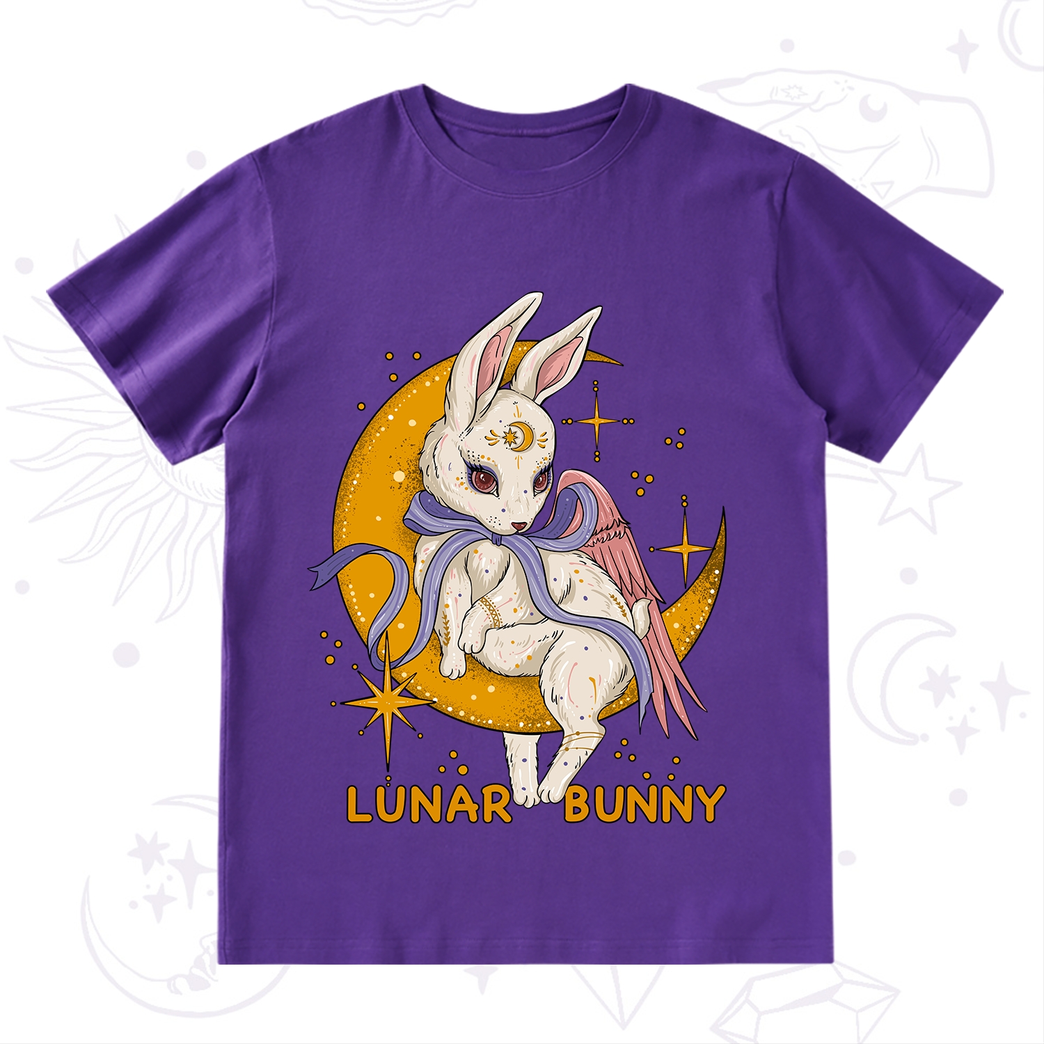 Purplehecate Lunar Bunny Easter T-Shirt