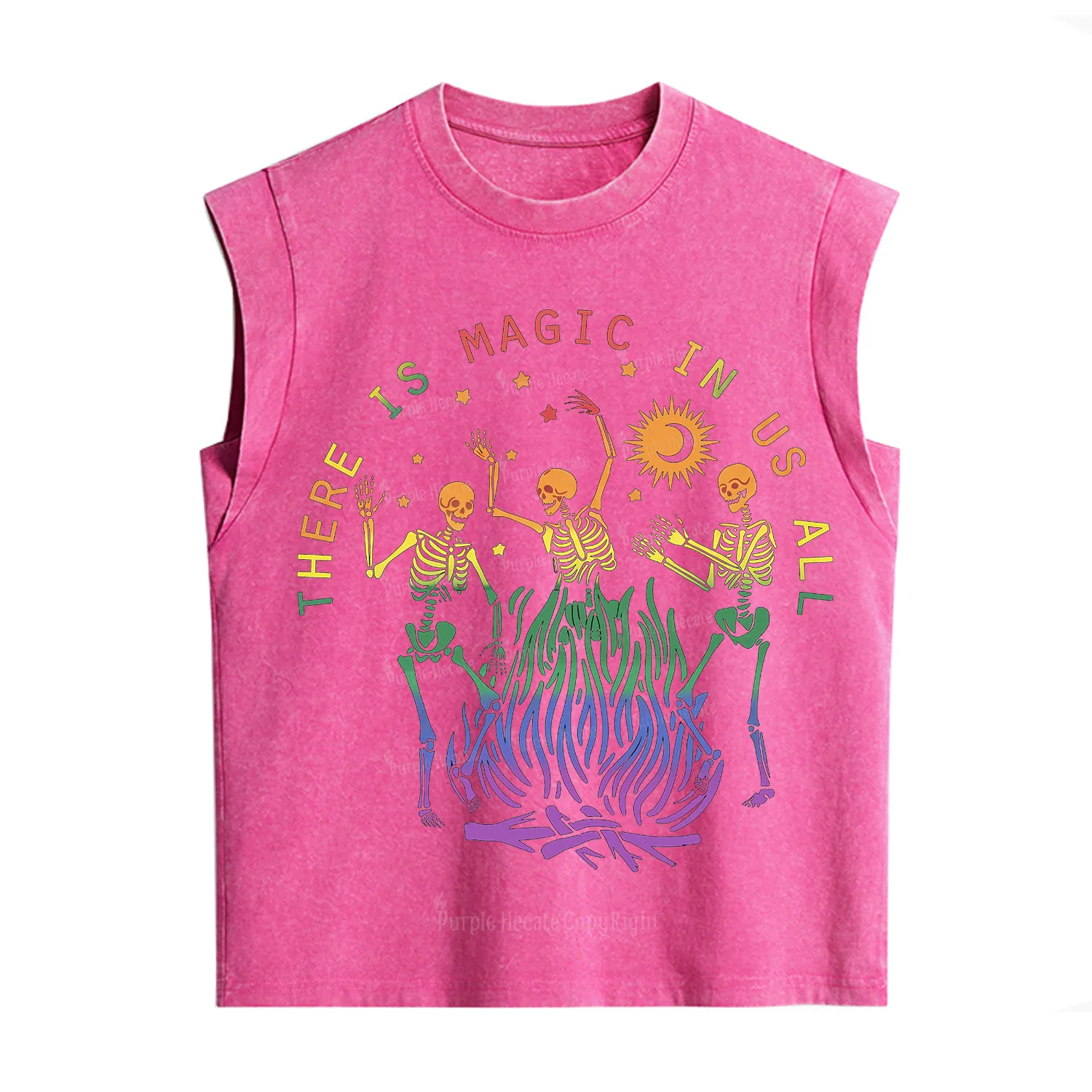 Purplehecate Pride Outfit There is Magic in Us All Back Vintage Washed Tank