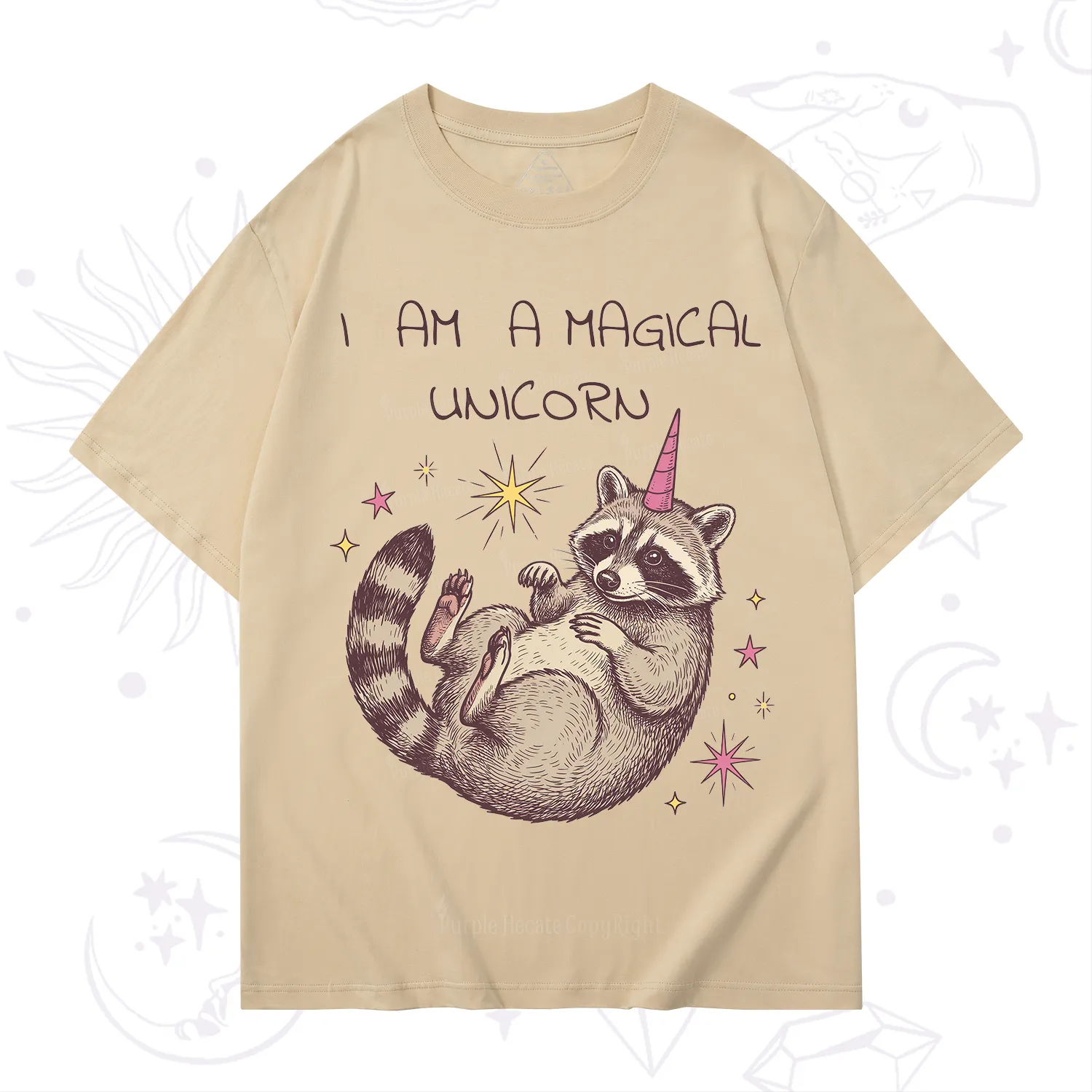 Purplehecate I Am A Magical Unicorn Raccoon T-Shirt
