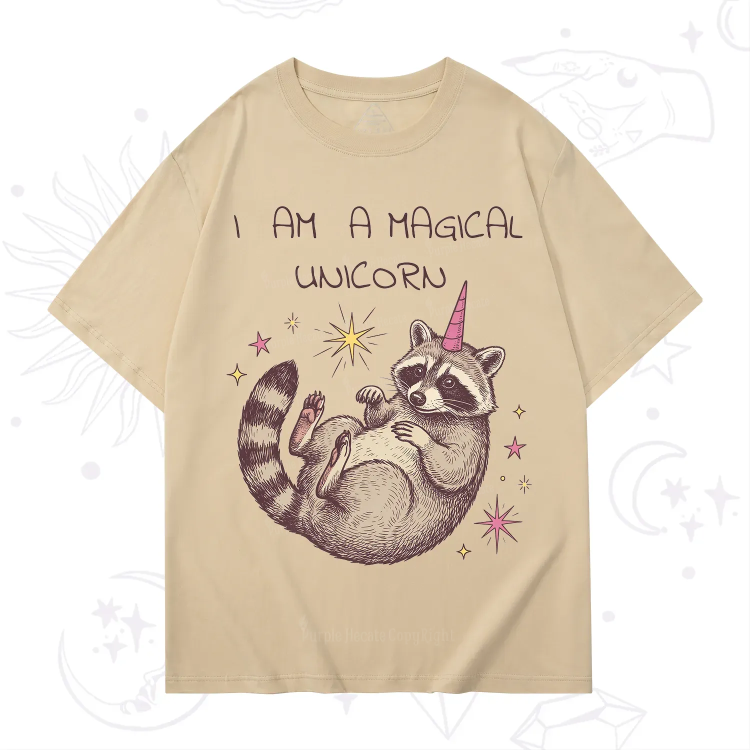 Purplehecate I Am A Magical Unicorn Raccoon T-Shirt