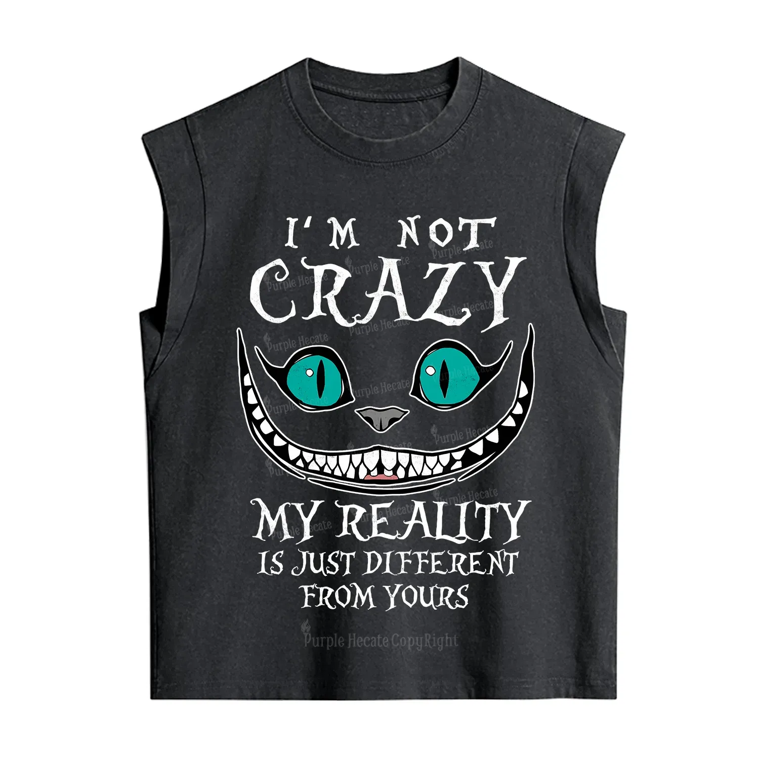 Purplehecate I'm Not Crazy My Reality Is Just Vintage Washed Tank