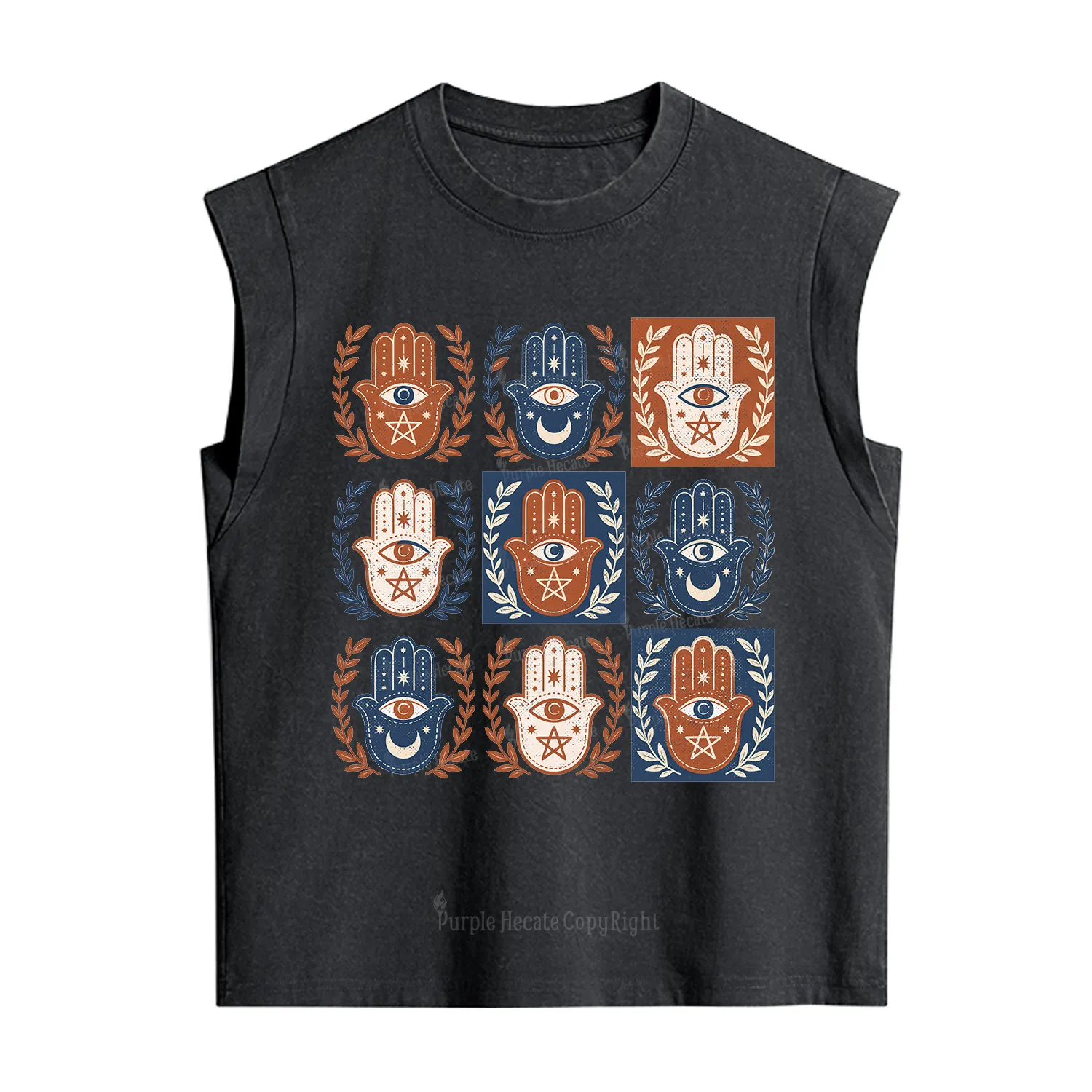 Purplehecate Hamsa Hand Vintage Washed Tank