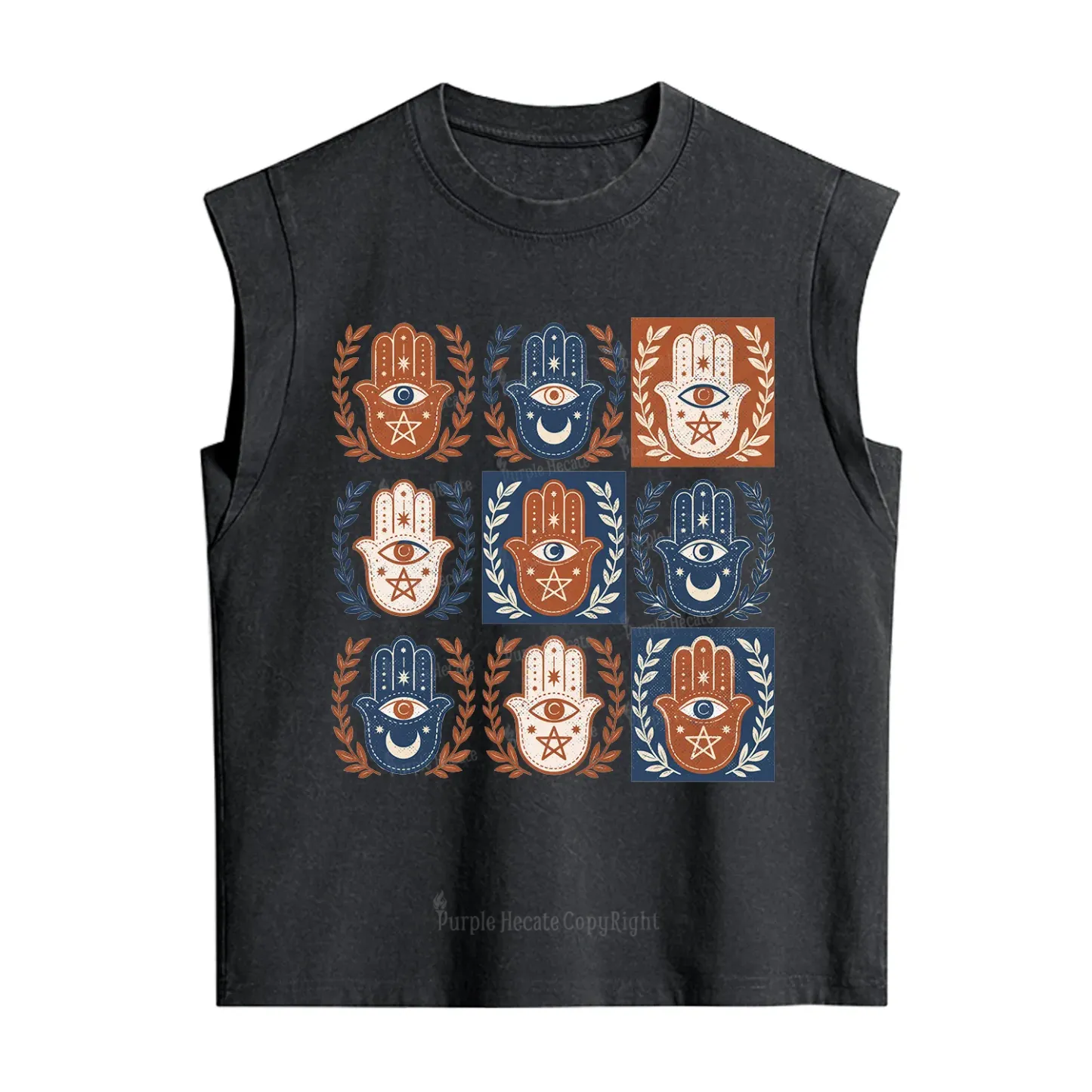 Purplehecate Hamsa Hand Vintage Washed Tank