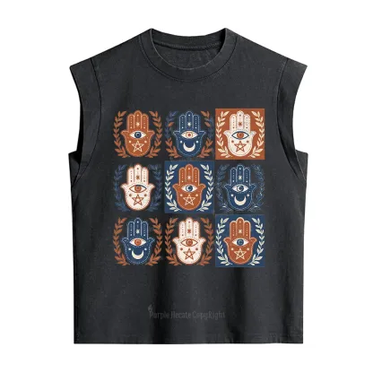Purplehecate Hamsa Hand Vintage Washed Tank