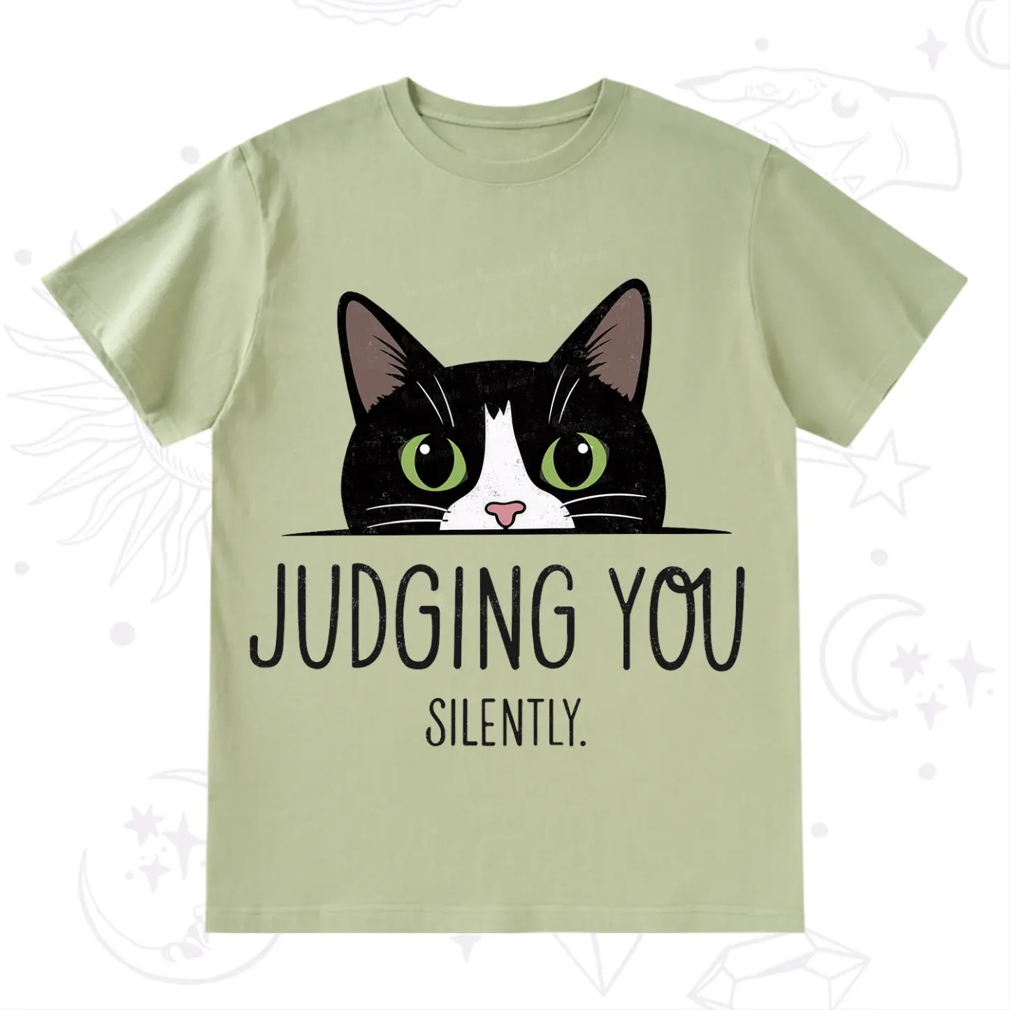 Purplehecate Cute Cat Judging You Silently T-Shirt