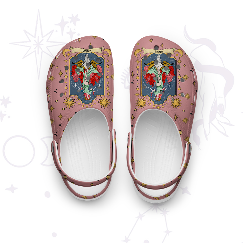 Purplehecate Aries Zodiac Rubber Clogs