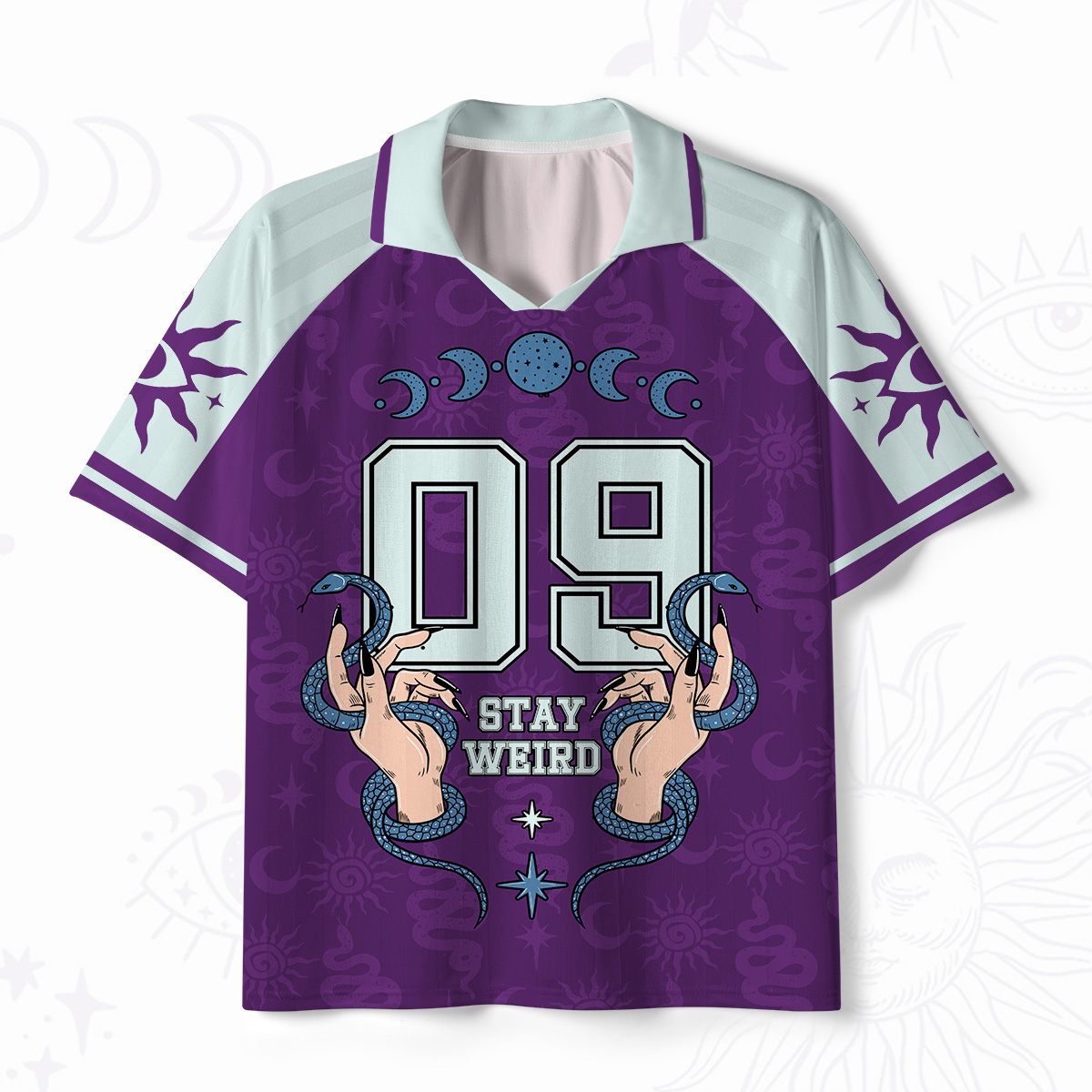 Purplehecate Stay Weird Polo Coller Unisex Jersey