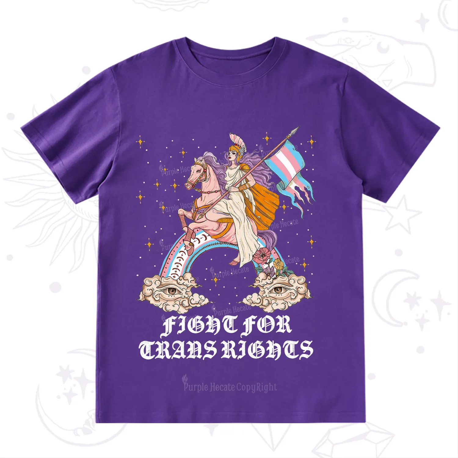Purplehecate Fight for Trans Rights Knight T-Shirt