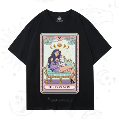 Purplehecate The Dog Mom Tarot Card T-Shirt