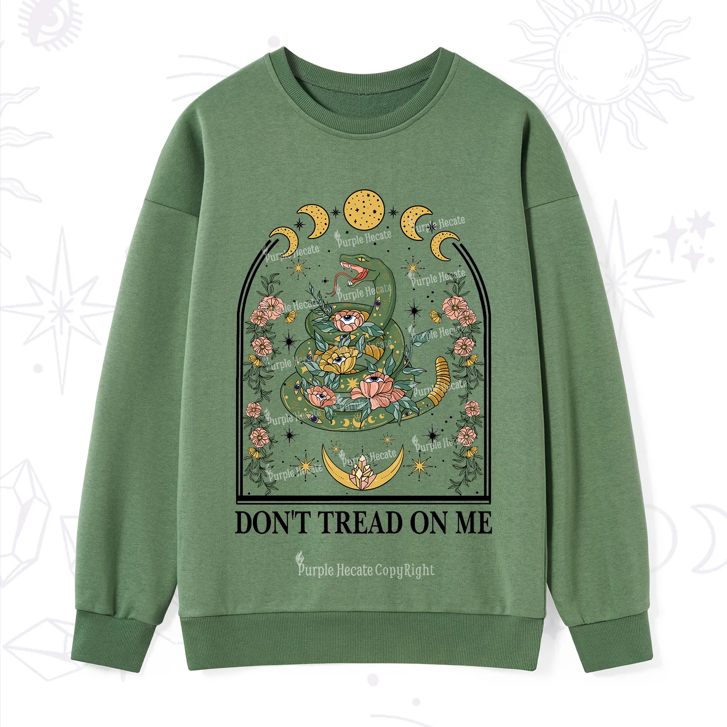 Purplehecate Don't Tread On Me Sweatshirt