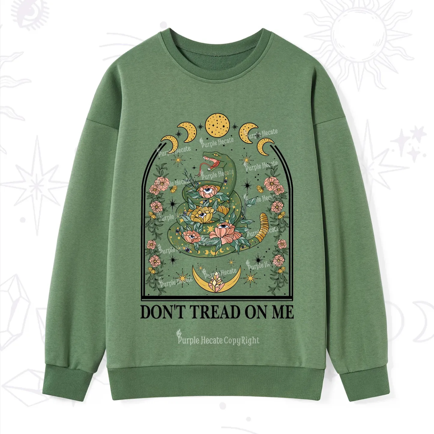Purplehecate Don't Tread On Me Sweatshirt