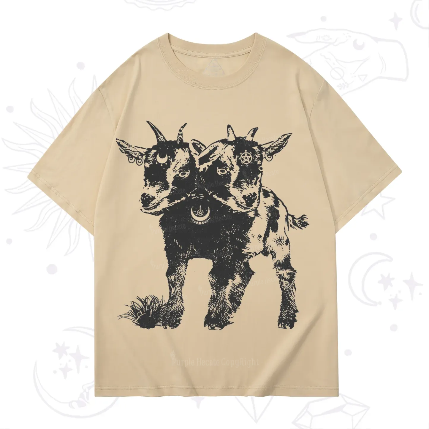 Purplehecate Two Headed Goat T-Shirt