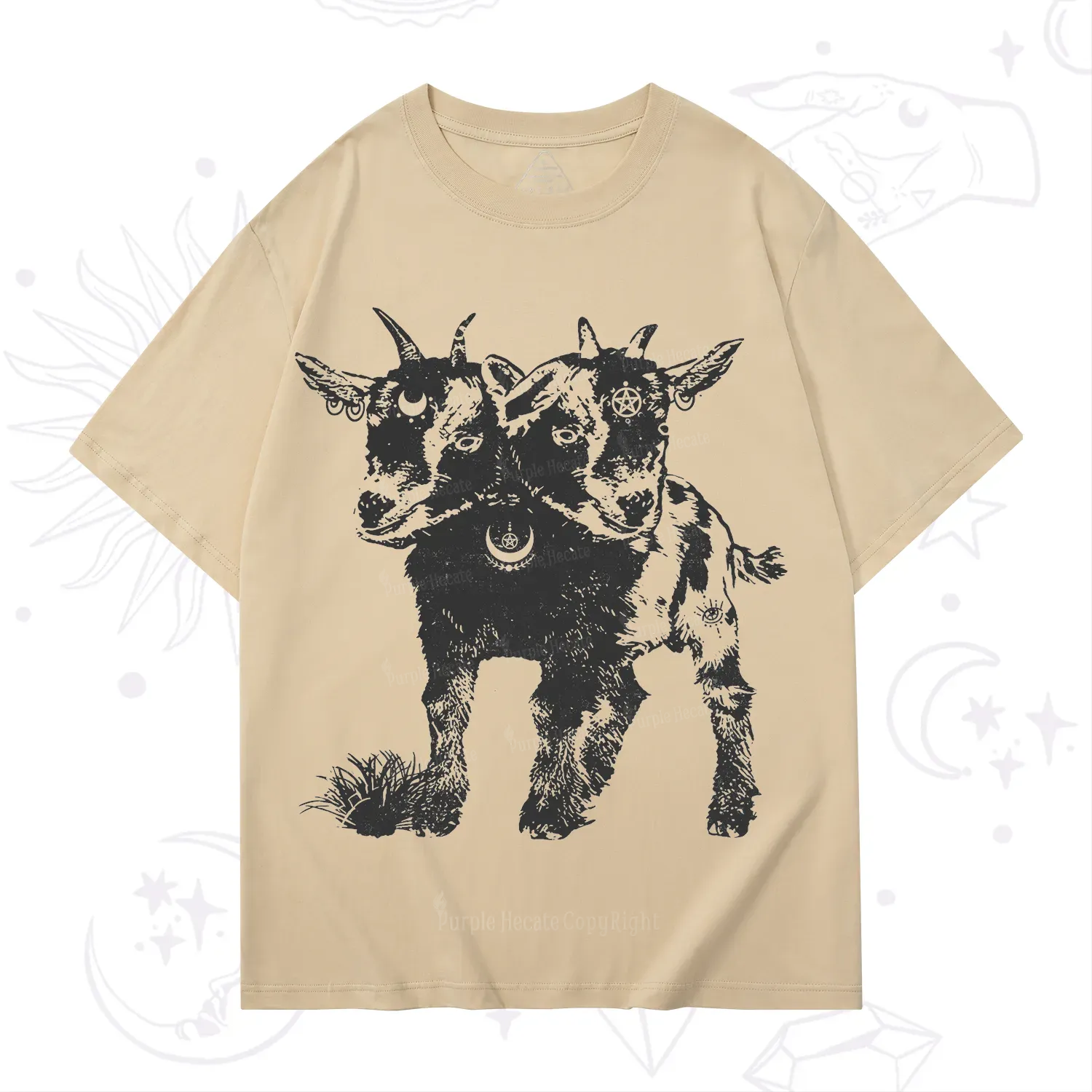 Purplehecate Two Headed Goat T-Shirt