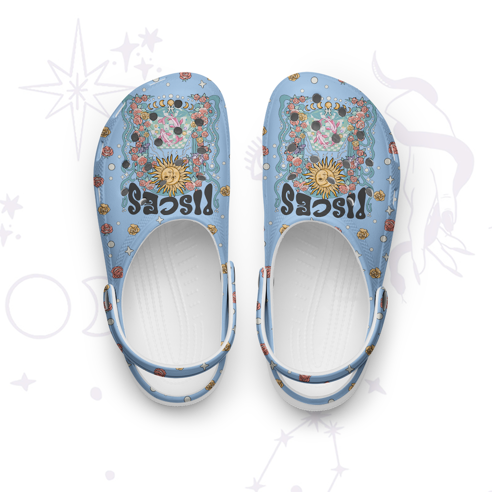 Purplehecate Pisces Spirit Zodiac Rubber Clogs
