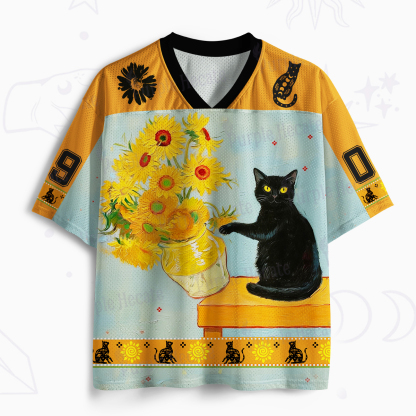 Purplehecate Sunflower Cat Mesh Jersey