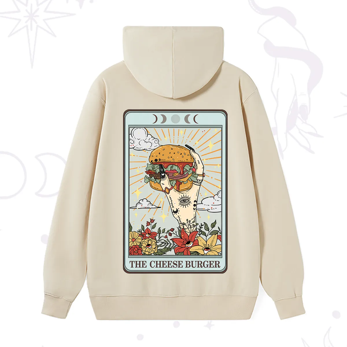 Purplehecate The Cheese Burger Tarot Hoodie
