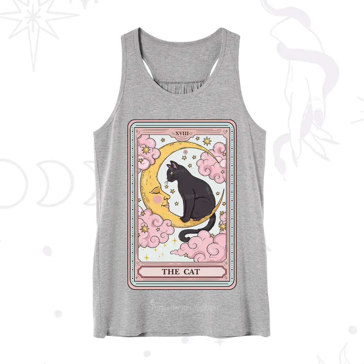 Purplehecate The Cat Tarot Card Tank