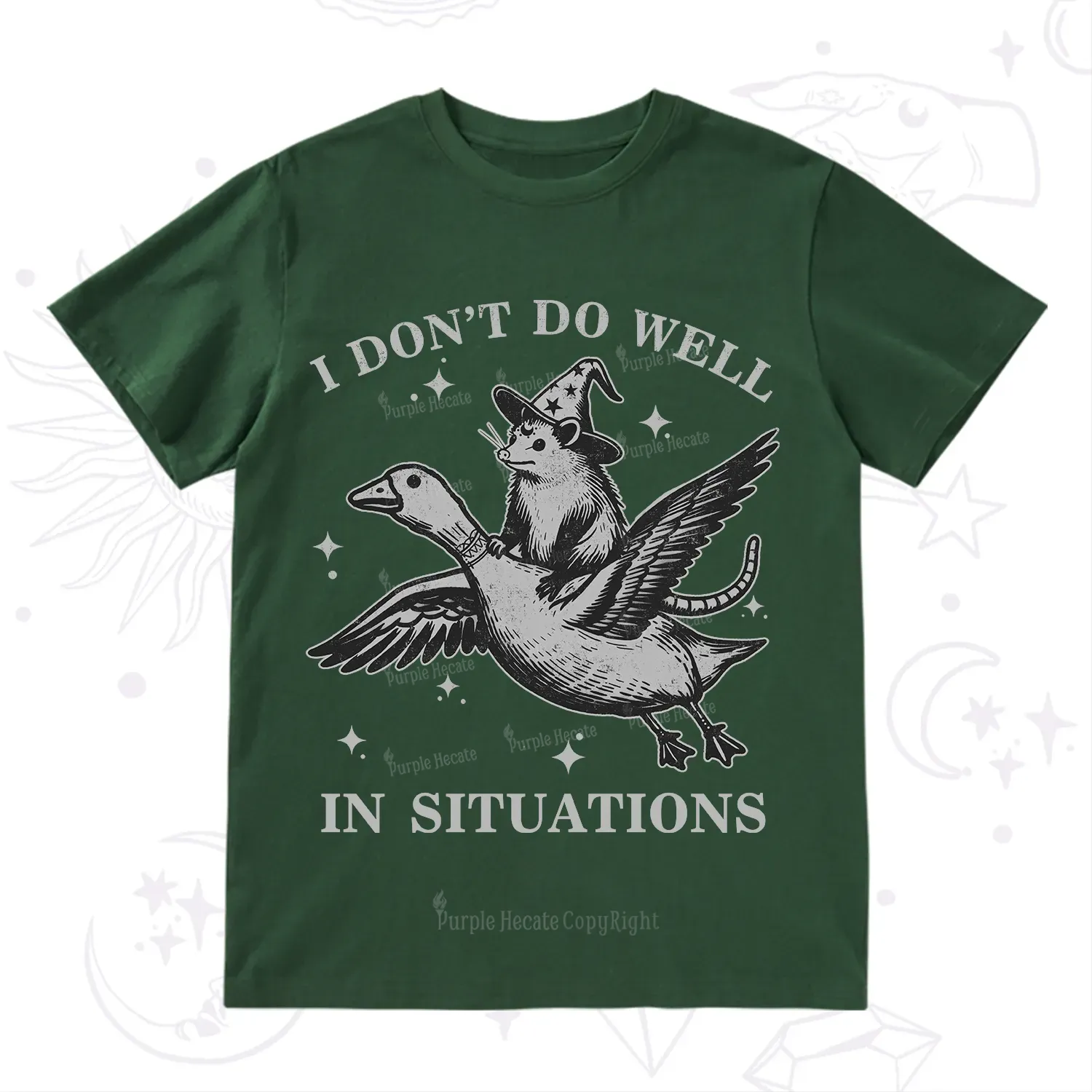 Purplehecate I Don't Do Well In Situations T-Shirt