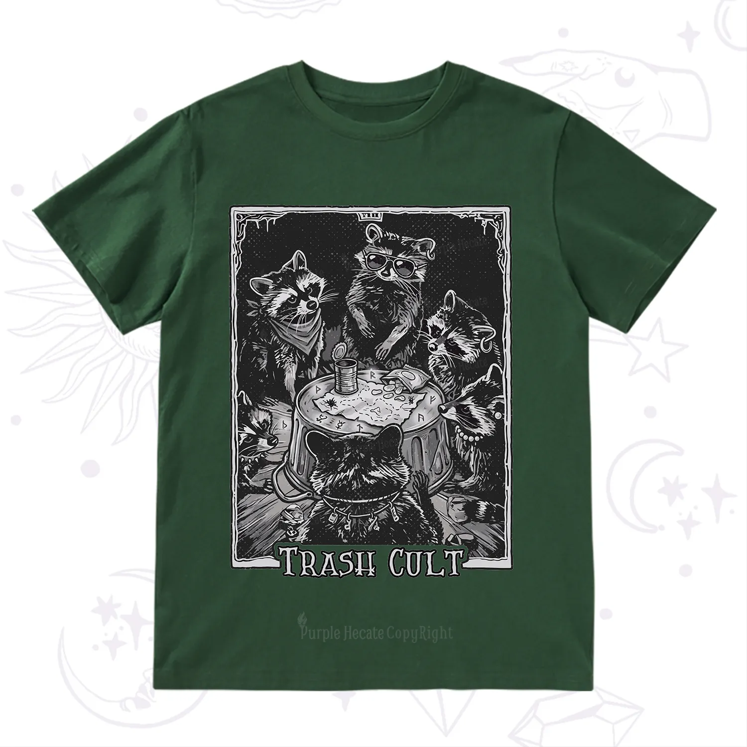 Purplehecate Trash Cult Raccoon T-Shirt