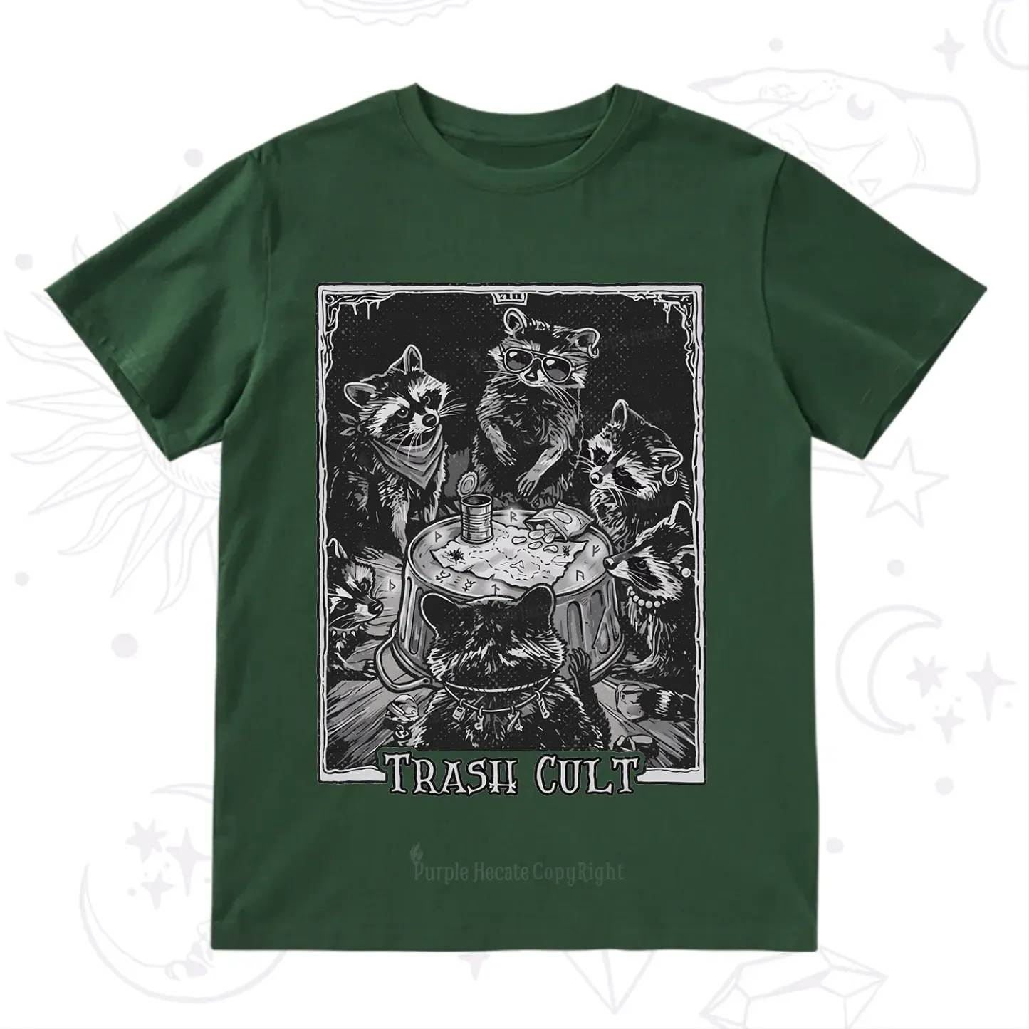 Purplehecate Trash Cult Raccoon T-Shirt