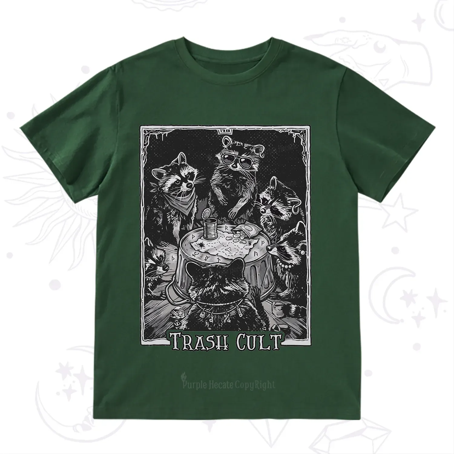 Purplehecate Trash Cult Raccoon T-Shirt