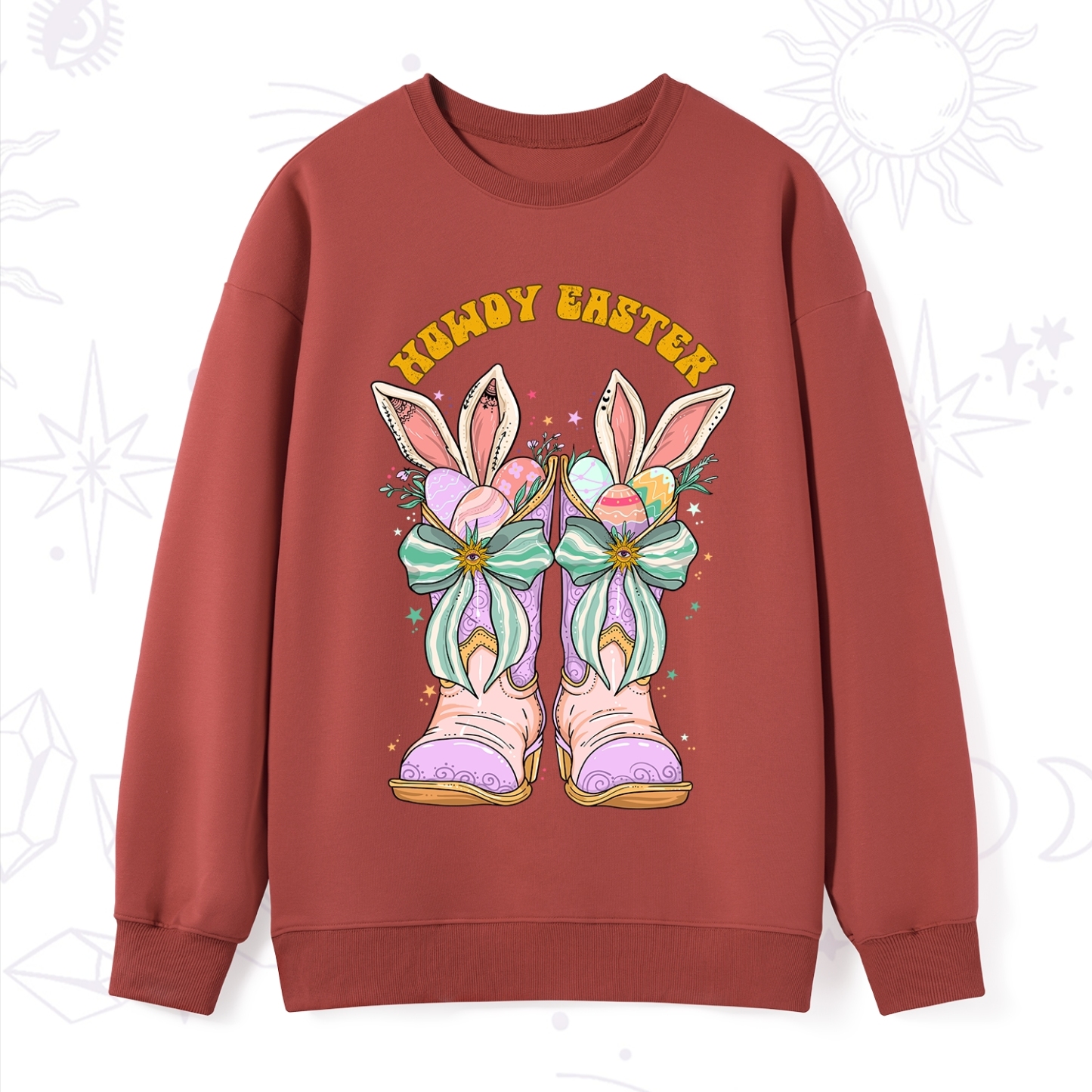 Purplehecate Howdy Easter Sweatshirt