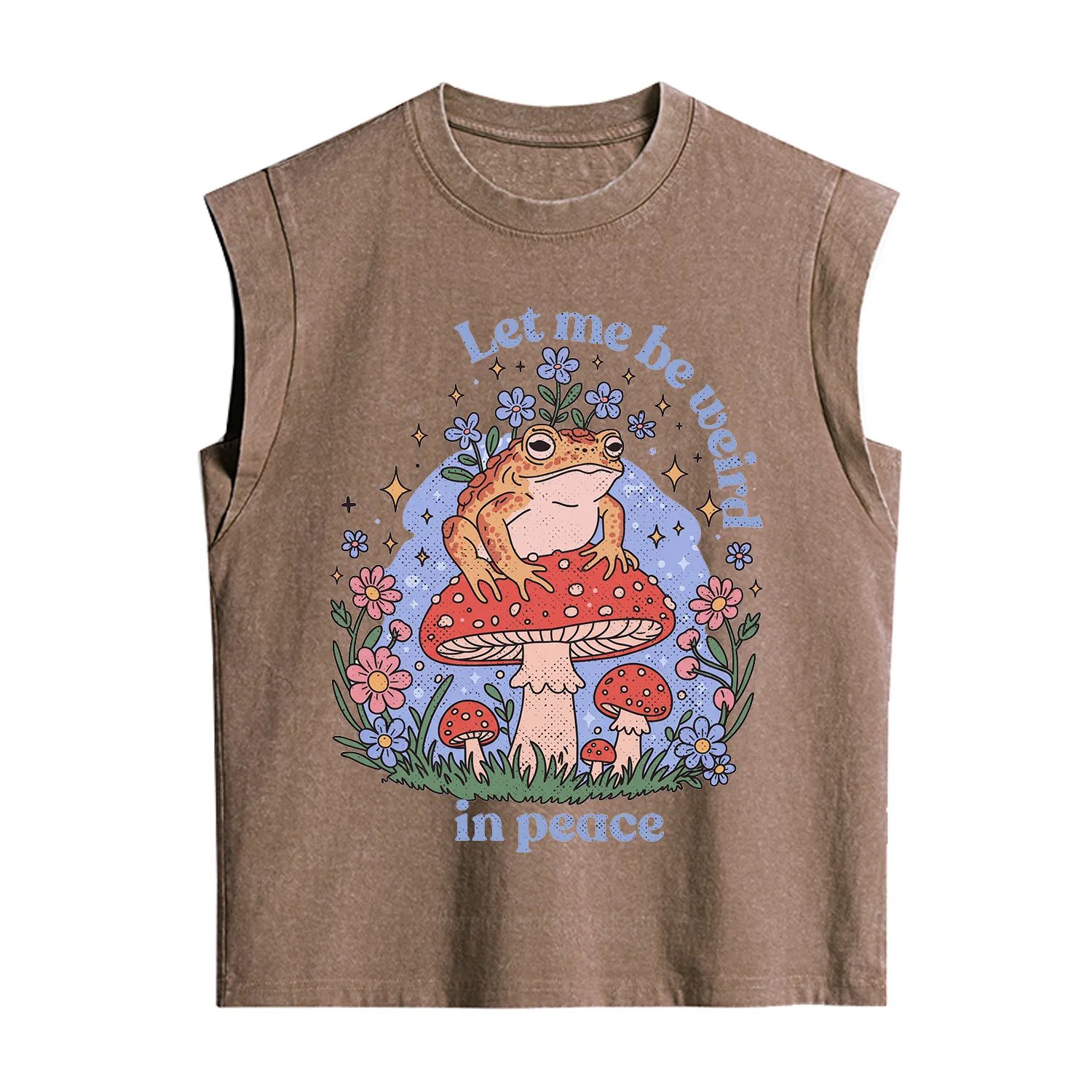 Purplehecate Let Me Be Weird In Peace Frog Vintage Washed Tank