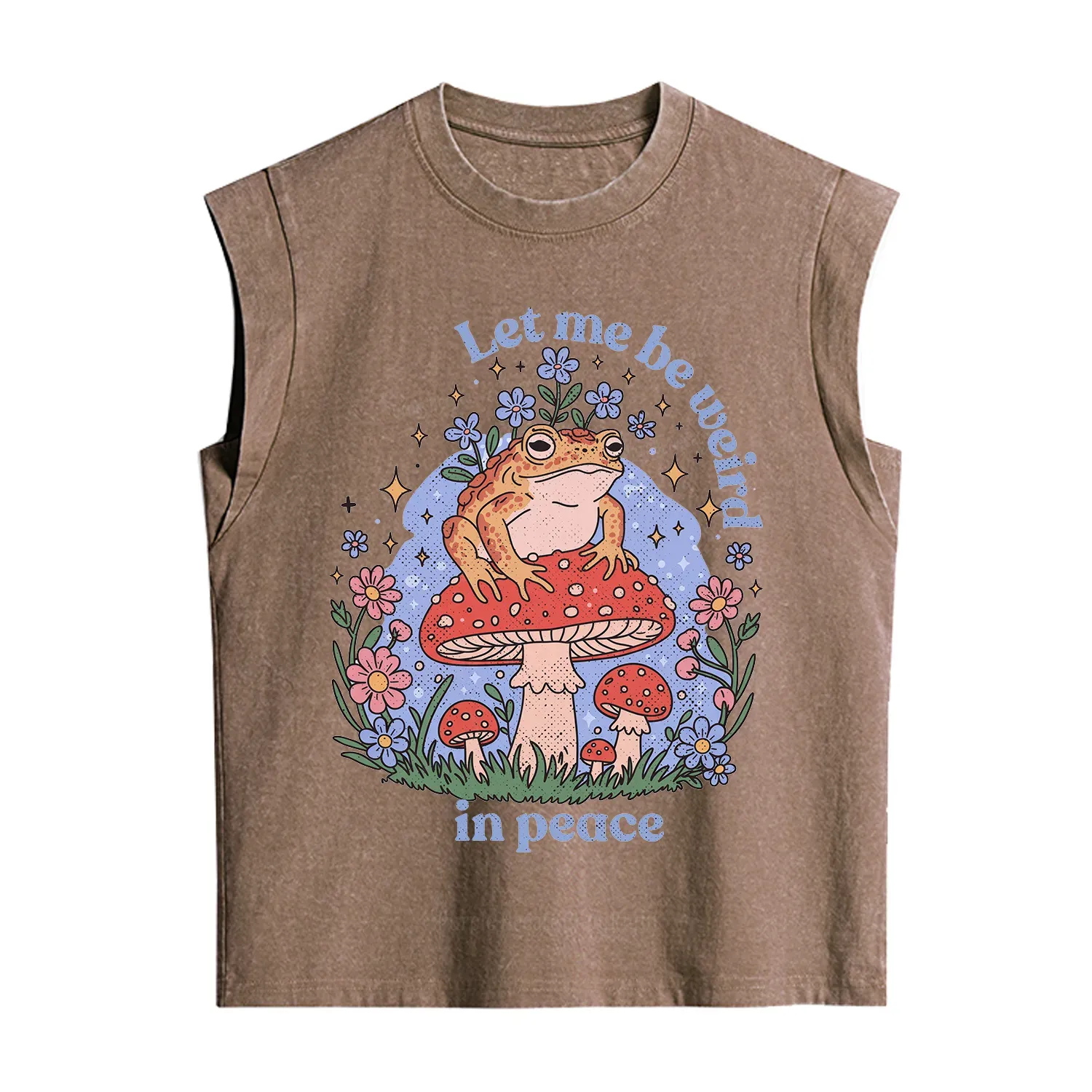 Purplehecate Let Me Be Weird In Peace Frog Vintage Washed Tank
