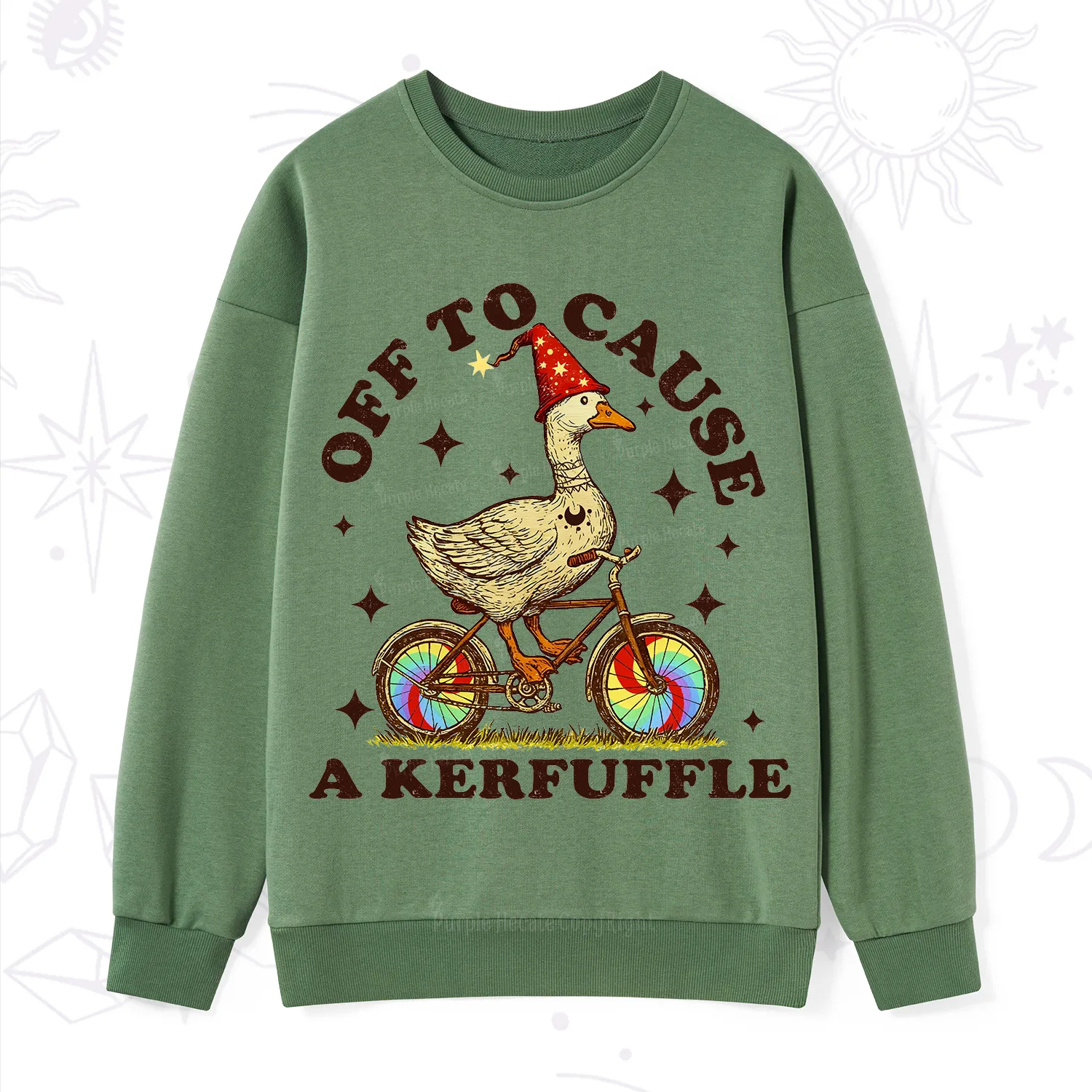 Purplehecate Off?to?Cause?a?Kerfuffle?Goose Sweatshirt