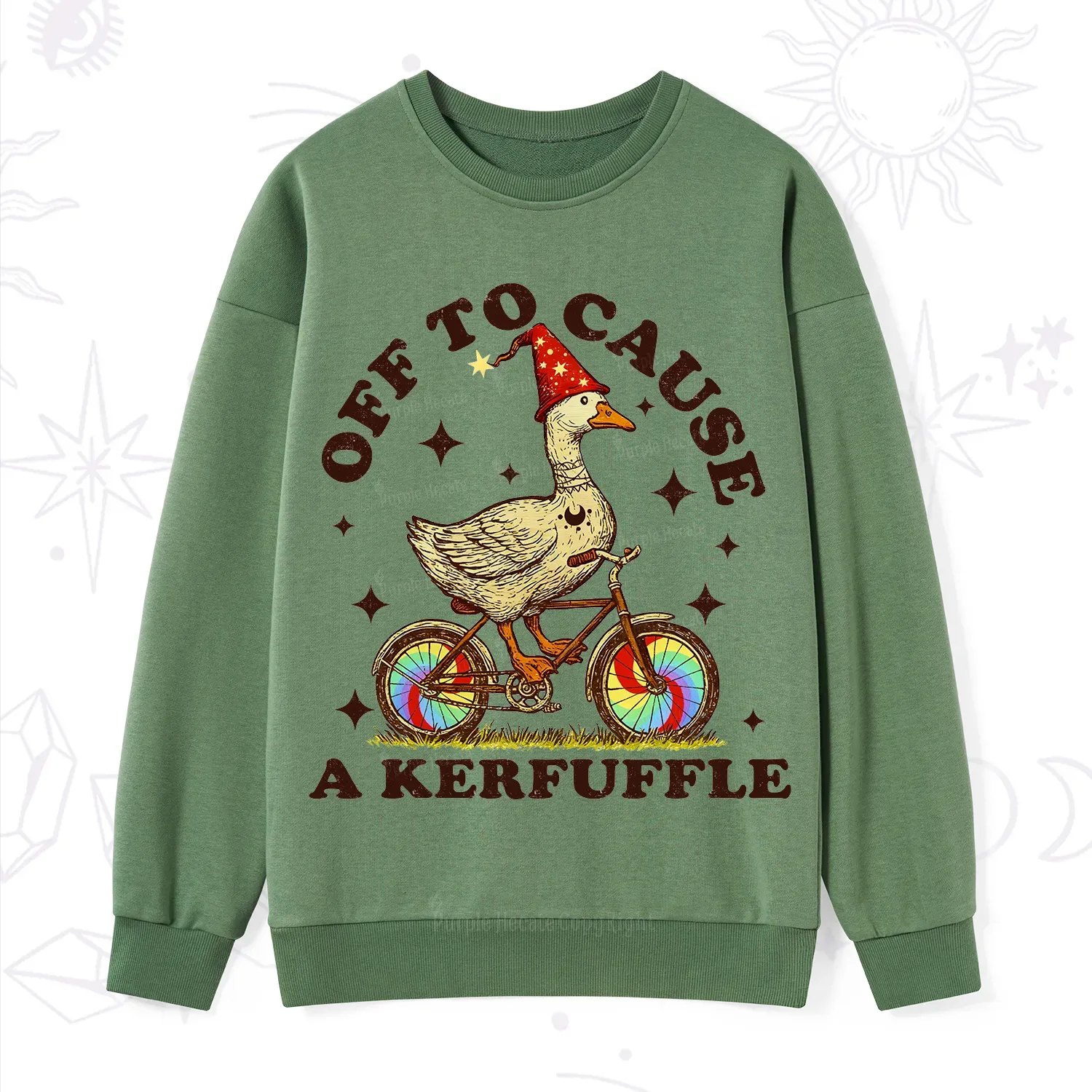 Purplehecate Off?to?Cause?a?Kerfuffle?Goose Sweatshirt